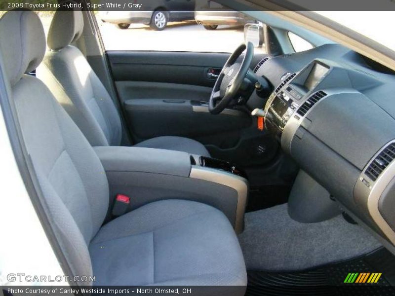 Super White / Gray 2008 Toyota Prius Hybrid