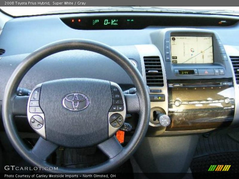 Super White / Gray 2008 Toyota Prius Hybrid