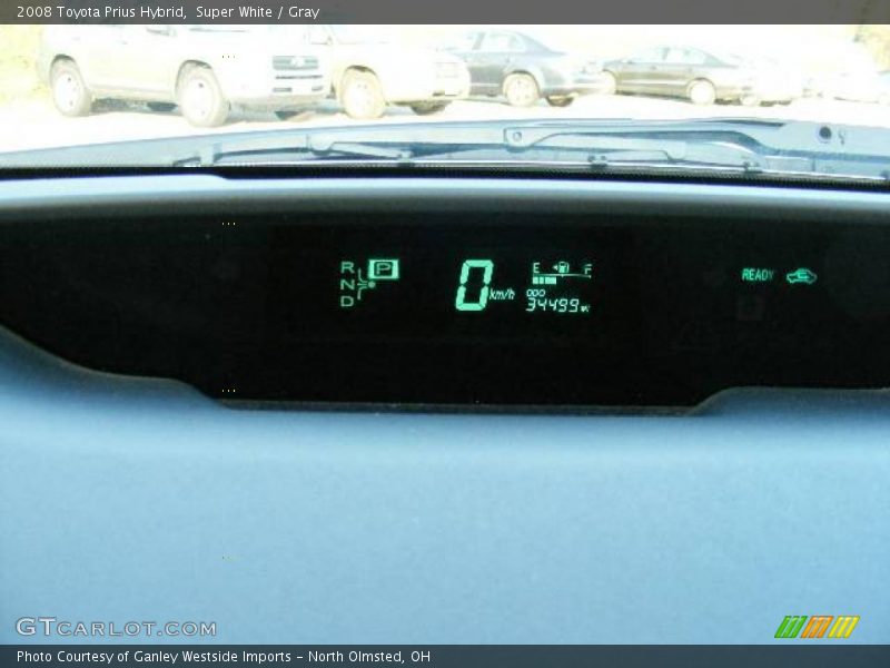 Super White / Gray 2008 Toyota Prius Hybrid