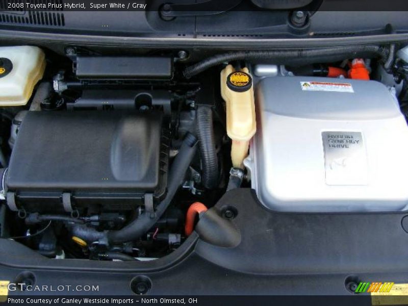 Super White / Gray 2008 Toyota Prius Hybrid