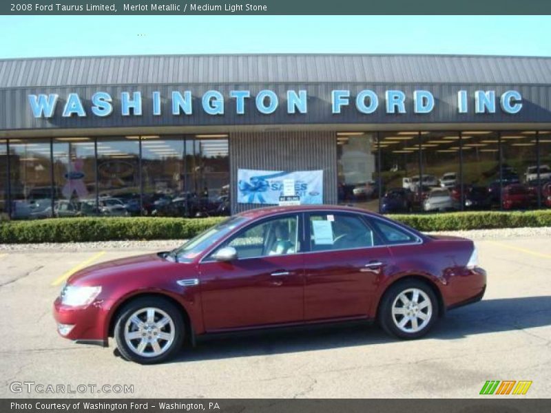 Merlot Metallic / Medium Light Stone 2008 Ford Taurus Limited