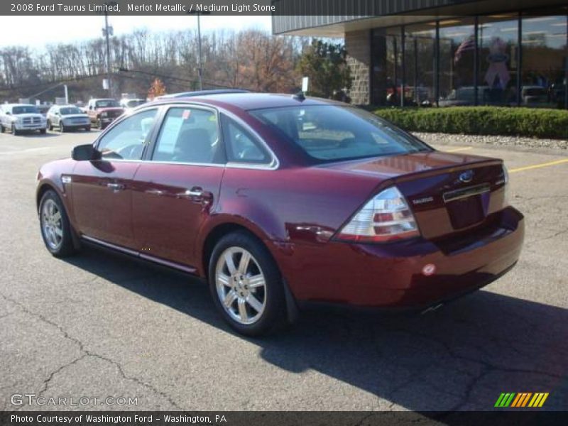 Merlot Metallic / Medium Light Stone 2008 Ford Taurus Limited