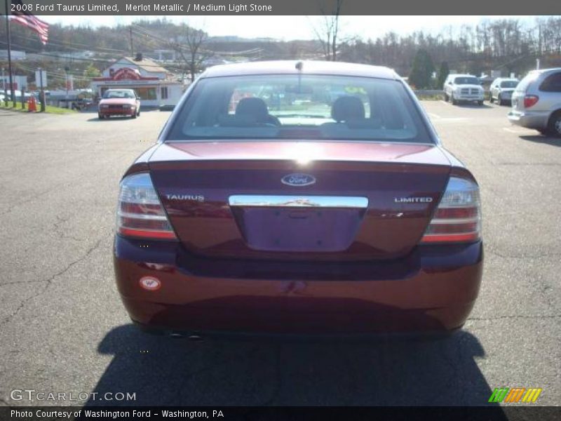 Merlot Metallic / Medium Light Stone 2008 Ford Taurus Limited