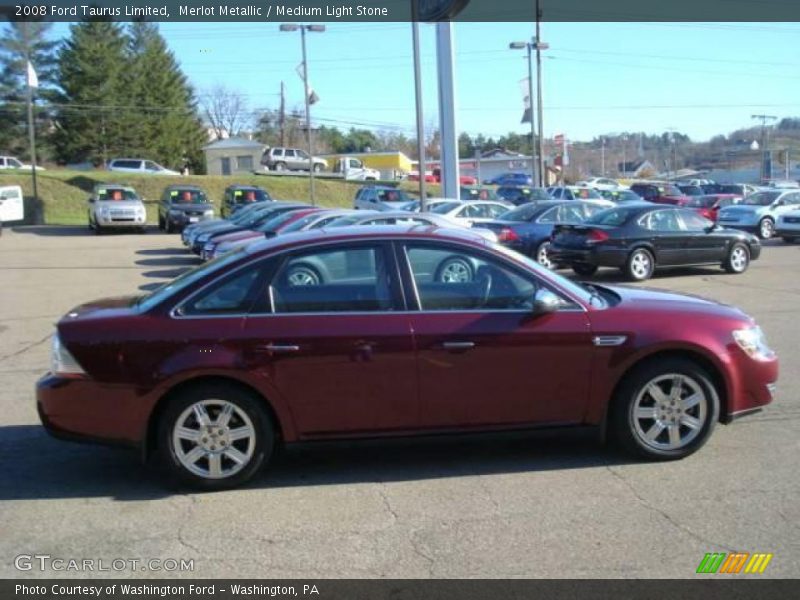 Merlot Metallic / Medium Light Stone 2008 Ford Taurus Limited