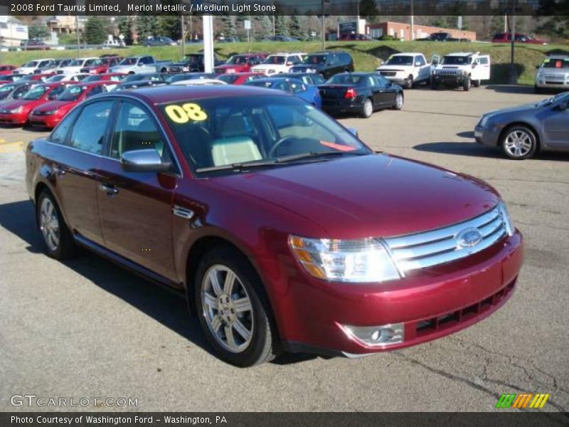 Merlot Metallic / Medium Light Stone 2008 Ford Taurus Limited