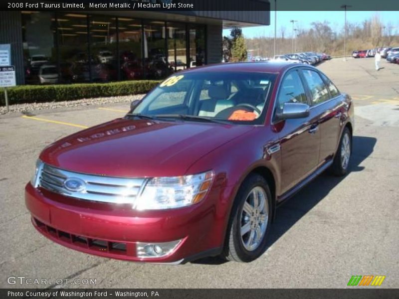 Merlot Metallic / Medium Light Stone 2008 Ford Taurus Limited