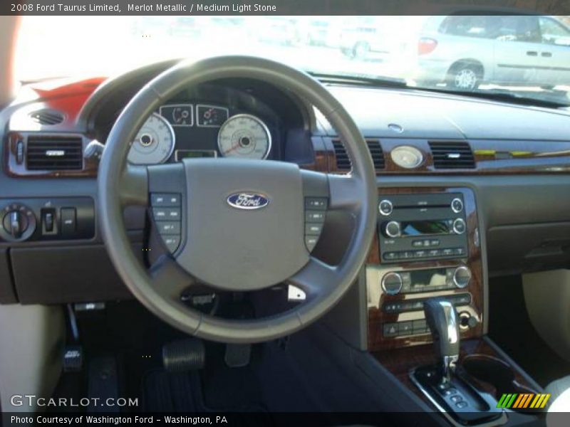 Merlot Metallic / Medium Light Stone 2008 Ford Taurus Limited