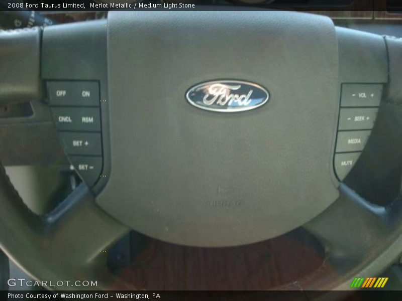 Merlot Metallic / Medium Light Stone 2008 Ford Taurus Limited