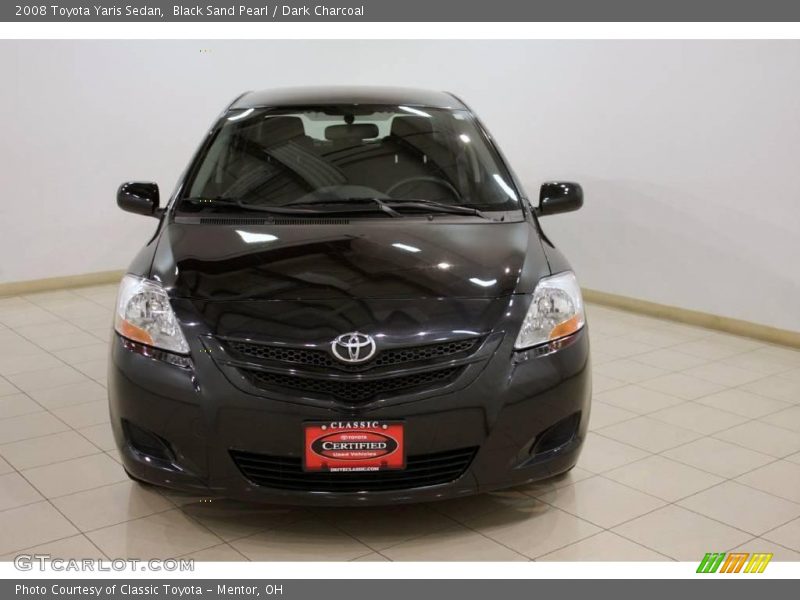 Black Sand Pearl / Dark Charcoal 2008 Toyota Yaris Sedan