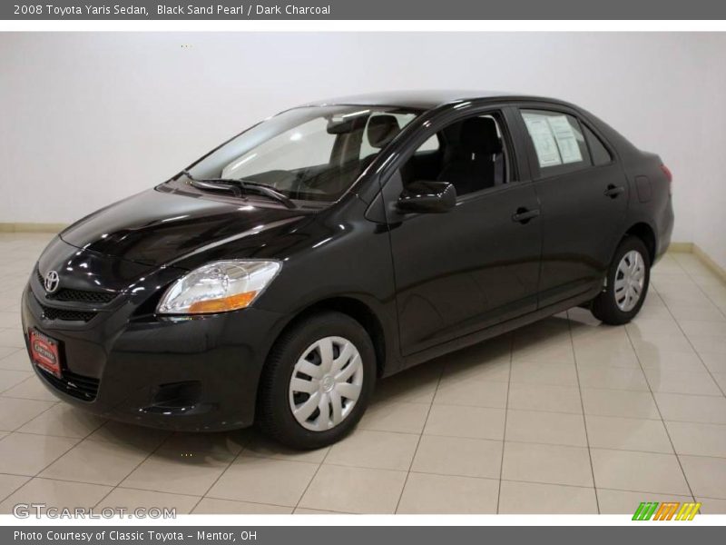 Black Sand Pearl / Dark Charcoal 2008 Toyota Yaris Sedan