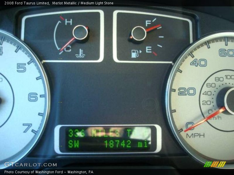 Merlot Metallic / Medium Light Stone 2008 Ford Taurus Limited