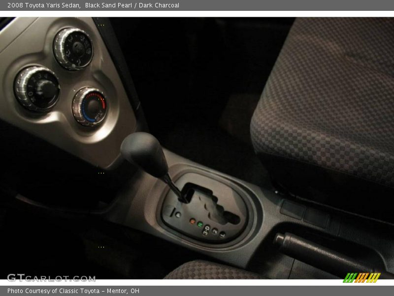 Black Sand Pearl / Dark Charcoal 2008 Toyota Yaris Sedan