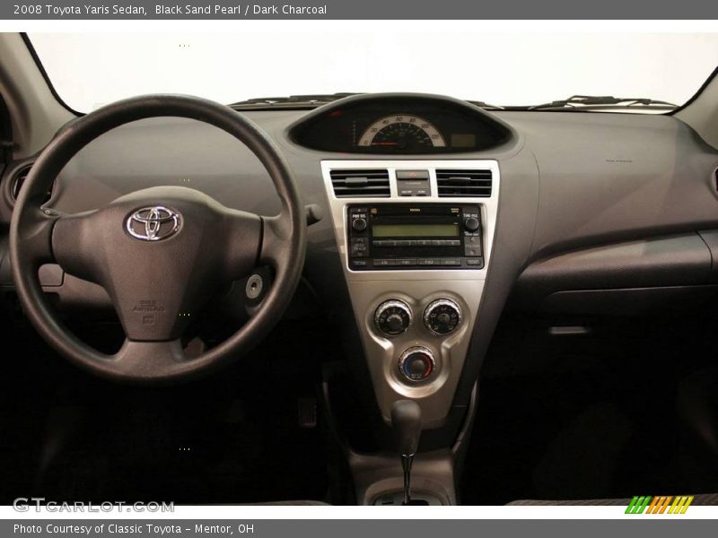 Black Sand Pearl / Dark Charcoal 2008 Toyota Yaris Sedan