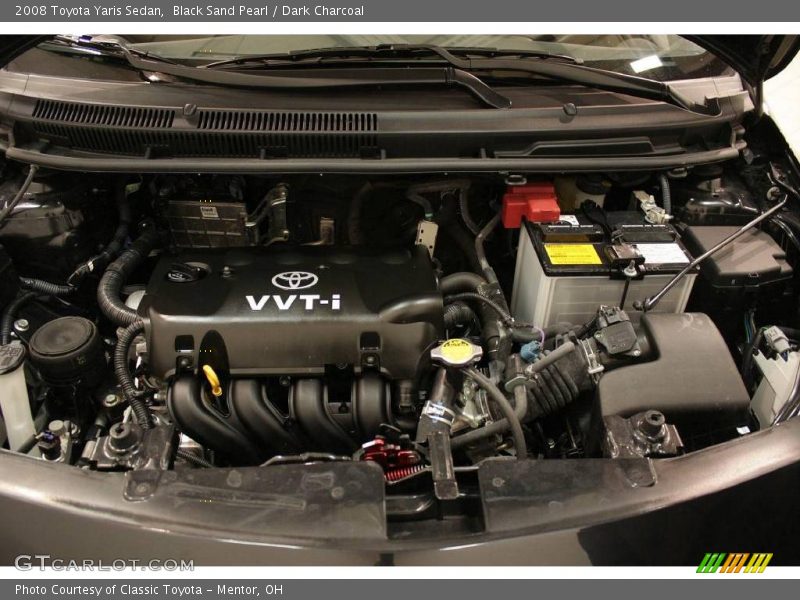 Black Sand Pearl / Dark Charcoal 2008 Toyota Yaris Sedan