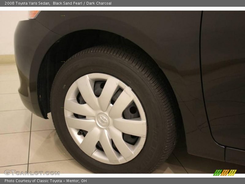 Black Sand Pearl / Dark Charcoal 2008 Toyota Yaris Sedan