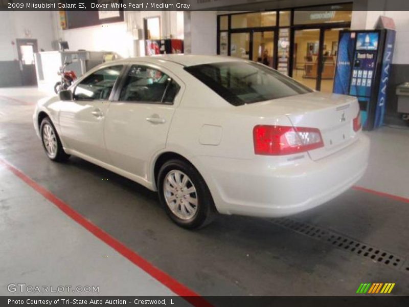 Dover White Pearl / Medium Gray 2009 Mitsubishi Galant ES