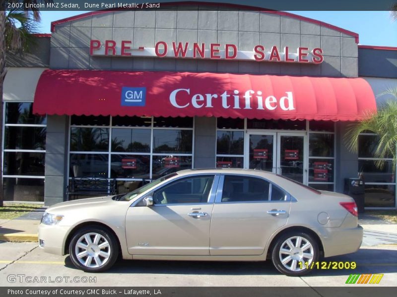 Dune Pearl Metallic / Sand 2007 Lincoln MKZ Sedan