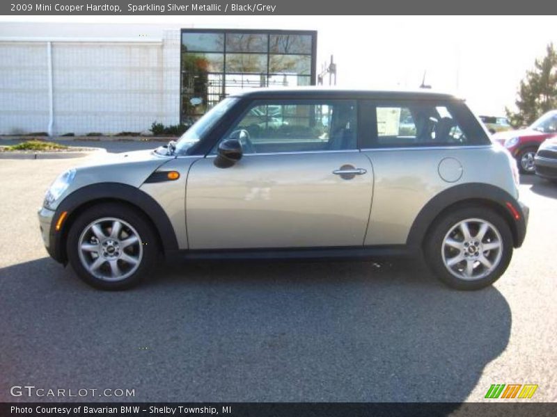 Sparkling Silver Metallic / Black/Grey 2009 Mini Cooper Hardtop