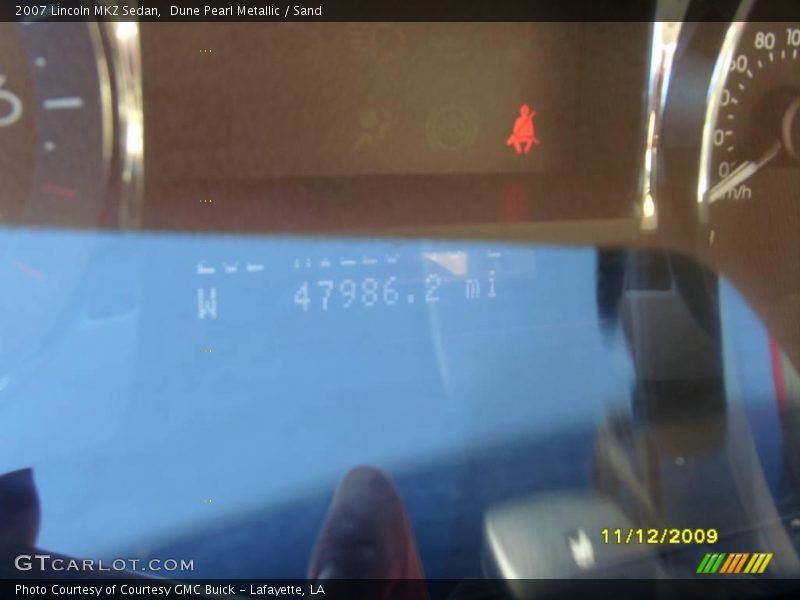 Dune Pearl Metallic / Sand 2007 Lincoln MKZ Sedan