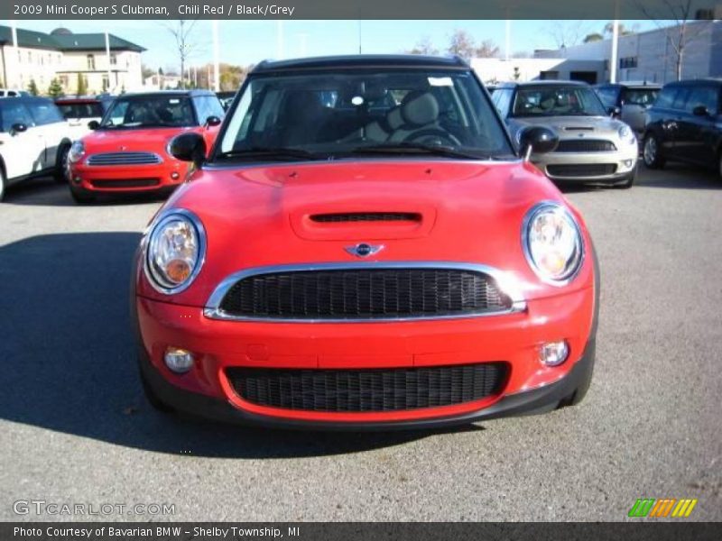 Chili Red / Black/Grey 2009 Mini Cooper S Clubman