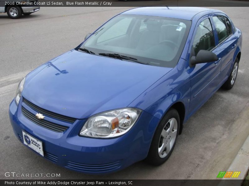 Blue Flash Metallic / Gray 2008 Chevrolet Cobalt LS Sedan