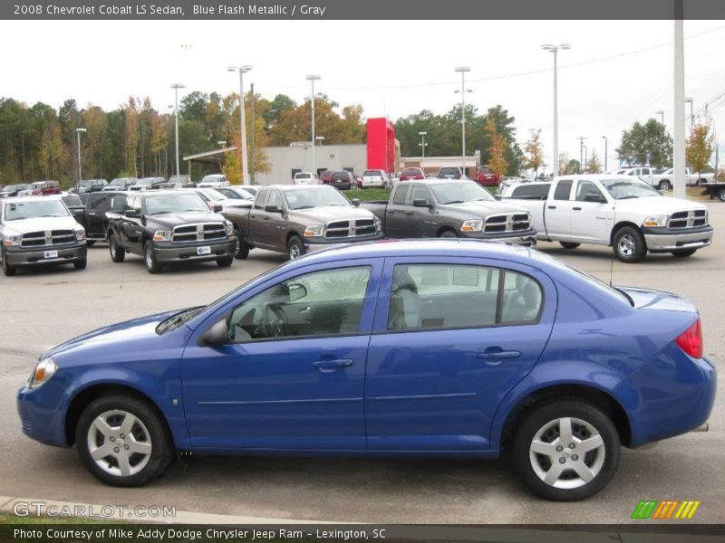 Blue Flash Metallic / Gray 2008 Chevrolet Cobalt LS Sedan