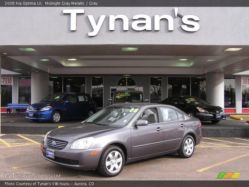Midnight Gray Metallic / Gray 2008 Kia Optima LX