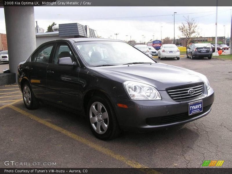 Midnight Gray Metallic / Gray 2008 Kia Optima LX