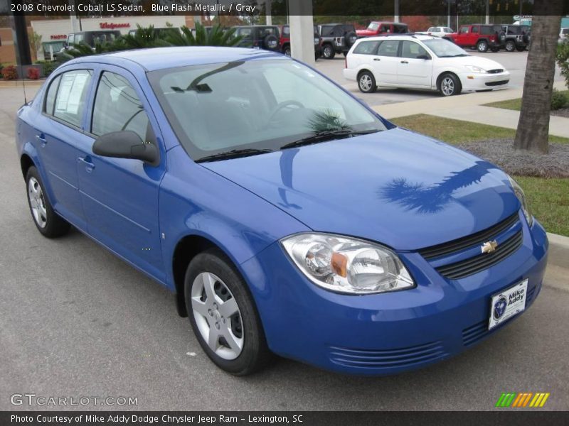 Blue Flash Metallic / Gray 2008 Chevrolet Cobalt LS Sedan