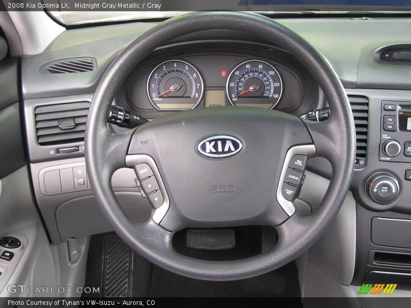 Midnight Gray Metallic / Gray 2008 Kia Optima LX