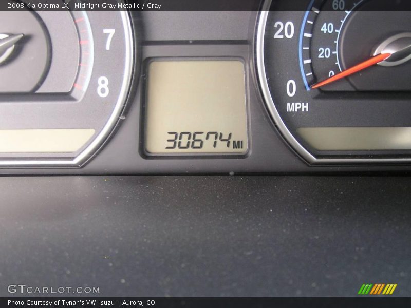 Midnight Gray Metallic / Gray 2008 Kia Optima LX