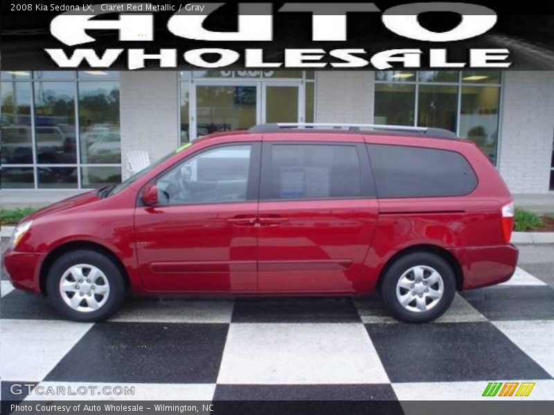 Claret Red Metallic / Gray 2008 Kia Sedona LX