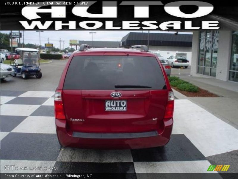 Claret Red Metallic / Gray 2008 Kia Sedona LX
