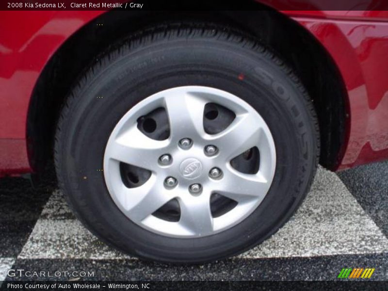 Claret Red Metallic / Gray 2008 Kia Sedona LX