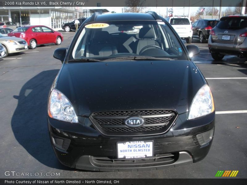 Black Cherry / Gray 2008 Kia Rondo LX V6