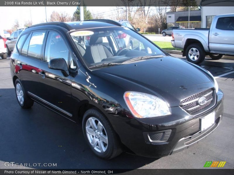 Black Cherry / Gray 2008 Kia Rondo LX V6