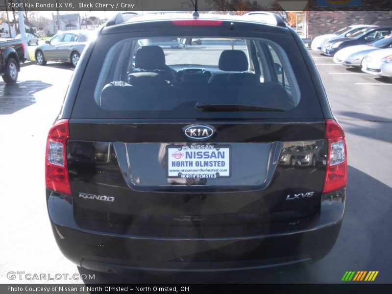 Black Cherry / Gray 2008 Kia Rondo LX V6