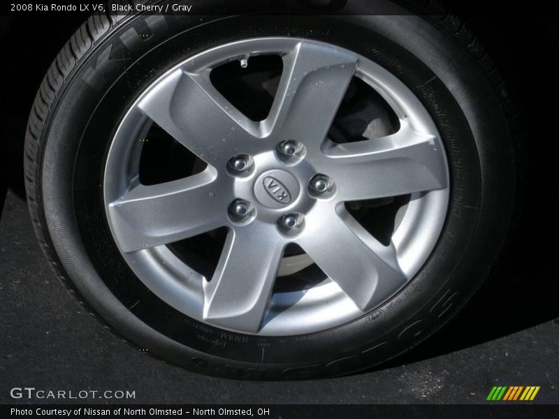 Black Cherry / Gray 2008 Kia Rondo LX V6