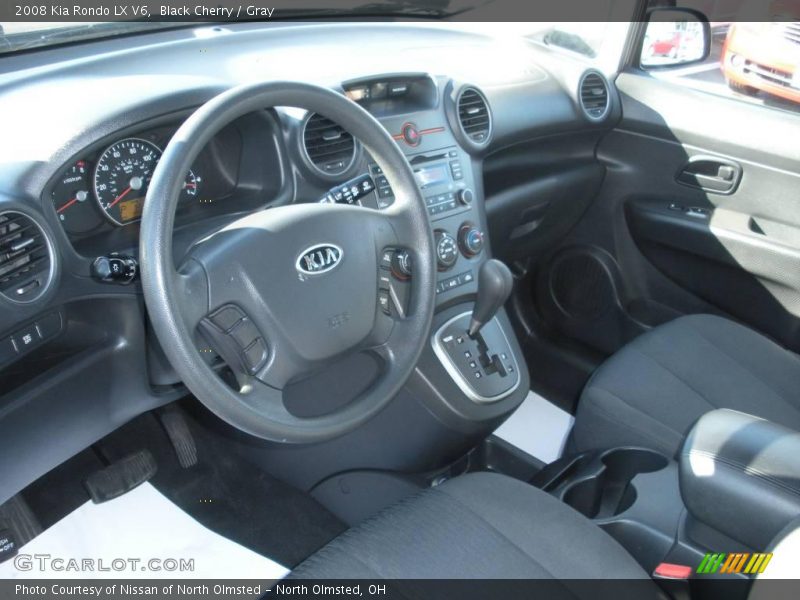 Black Cherry / Gray 2008 Kia Rondo LX V6