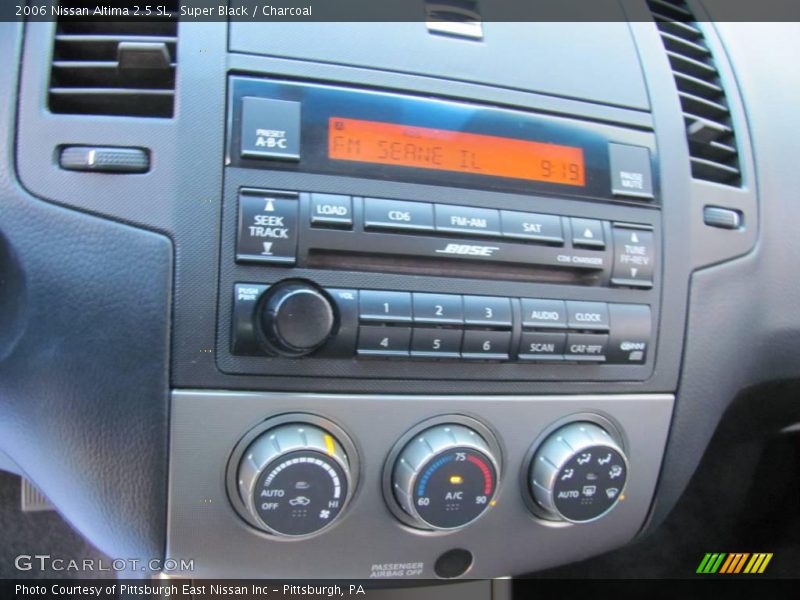 Super Black / Charcoal 2006 Nissan Altima 2.5 SL