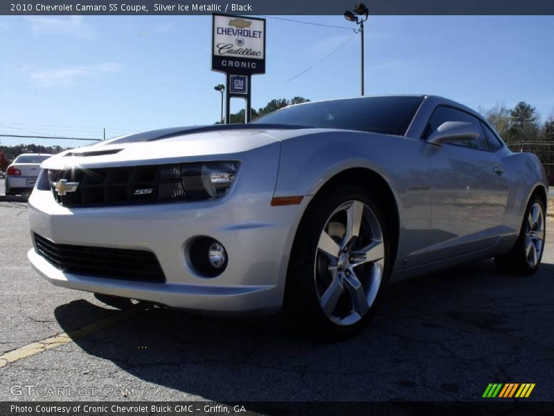 Silver Ice Metallic / Black 2010 Chevrolet Camaro SS Coupe