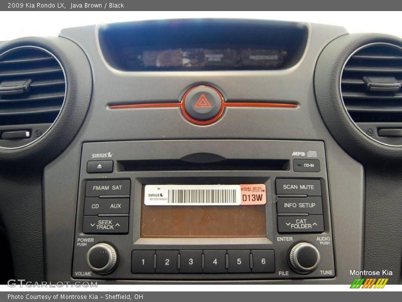 Java Brown / Black 2009 Kia Rondo LX
