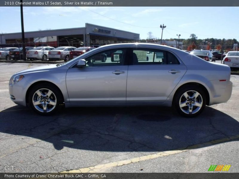 Silver Ice Metallic / Titanium 2010 Chevrolet Malibu LT Sedan