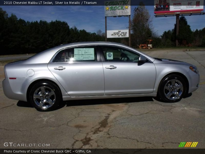 Silver Ice Metallic / Titanium 2010 Chevrolet Malibu LT Sedan