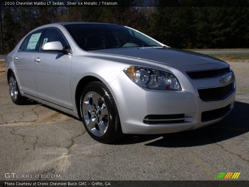 Silver Ice Metallic / Titanium 2010 Chevrolet Malibu LT Sedan