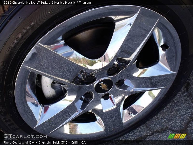 Silver Ice Metallic / Titanium 2010 Chevrolet Malibu LT Sedan
