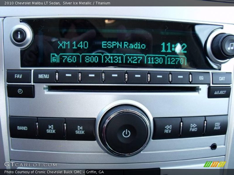 Silver Ice Metallic / Titanium 2010 Chevrolet Malibu LT Sedan