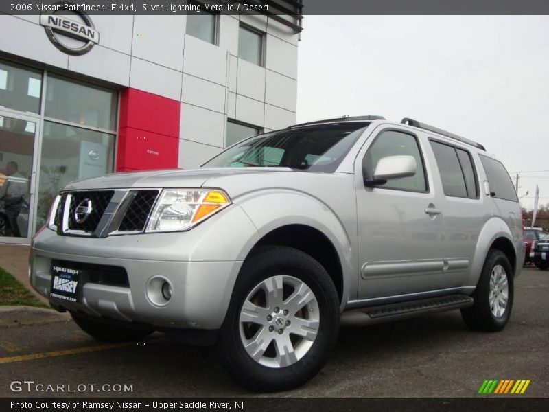 Silver Lightning Metallic / Desert 2006 Nissan Pathfinder LE 4x4