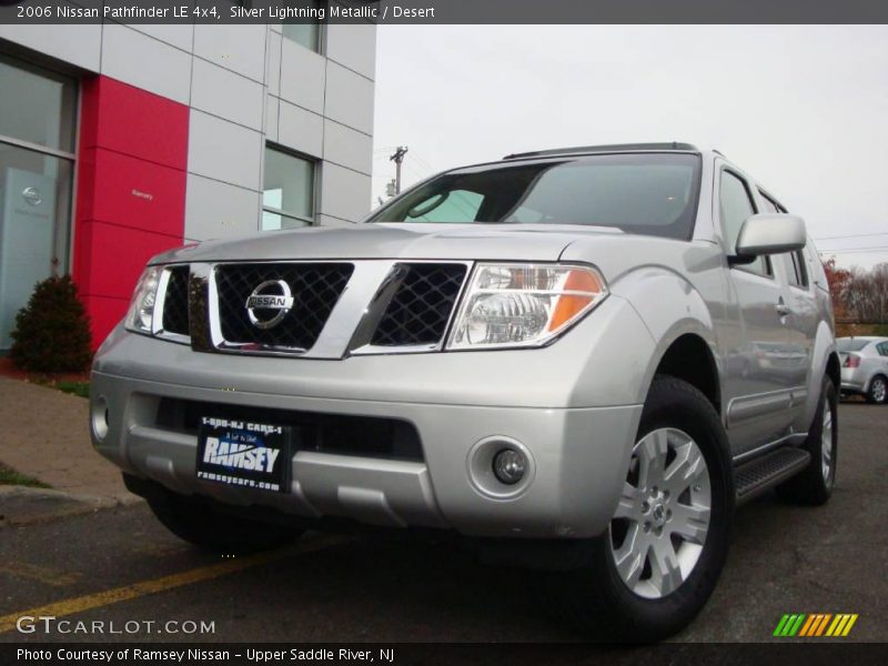 Silver Lightning Metallic / Desert 2006 Nissan Pathfinder LE 4x4