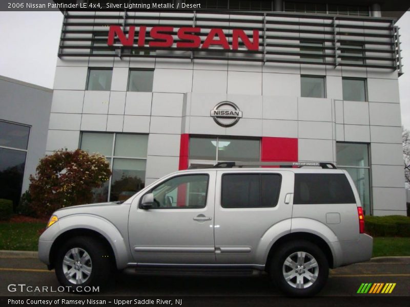 Silver Lightning Metallic / Desert 2006 Nissan Pathfinder LE 4x4